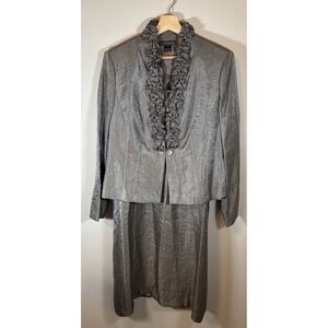 Jessica Howard Jacket Dress Womens 16 Event Glam Cocktail Occasion Wedding Bling